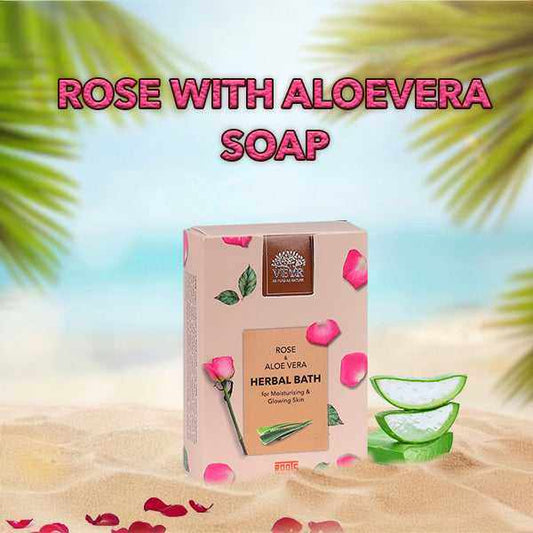 Aloe Vera Soap with Rose - ROOTS VEYR ONLINE
