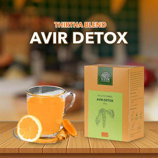 Thirtha Blend Avir Detox 250g pack with natural detox ingredients