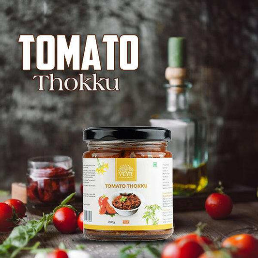 Spicy homemade Tomato Thokku pickle in a bowl