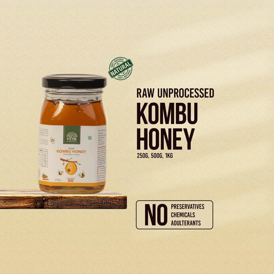Jar of Small Bee Honey (Kombu Then) showcasing natural, nutrient-rich, eco-friendly honey harvested from small bees