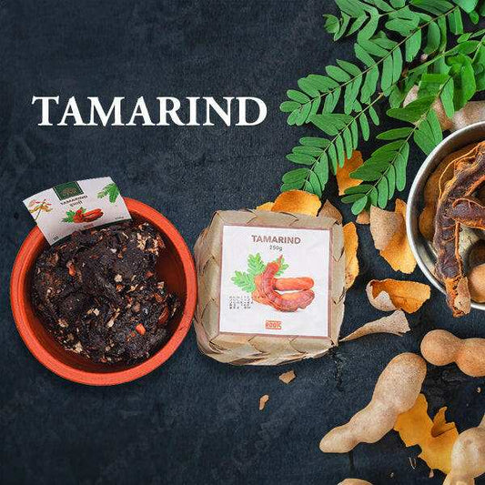 Tamarind 250g pack with tamarind pulp inside
