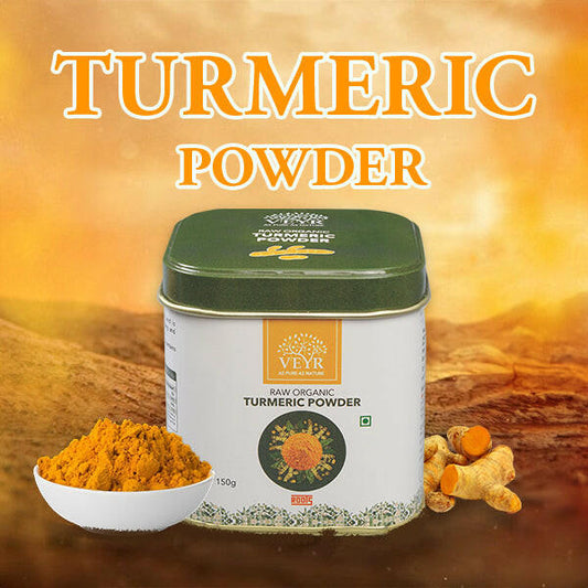 Close-up of vibrant turmeric powder in a bowl