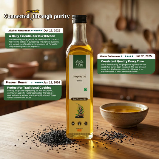 Cold Pressed Gingelly Oil / Nallennai